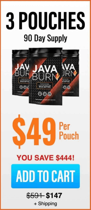 Java Burn price 3 pouches